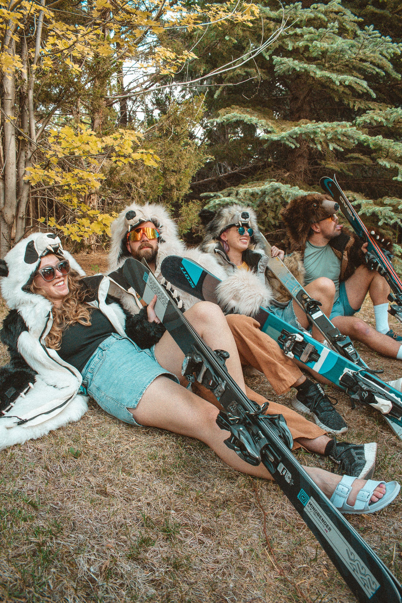 Luxurious Timber Wolf Coat V5 in winter setting