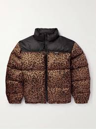 Leopard print fur jacket