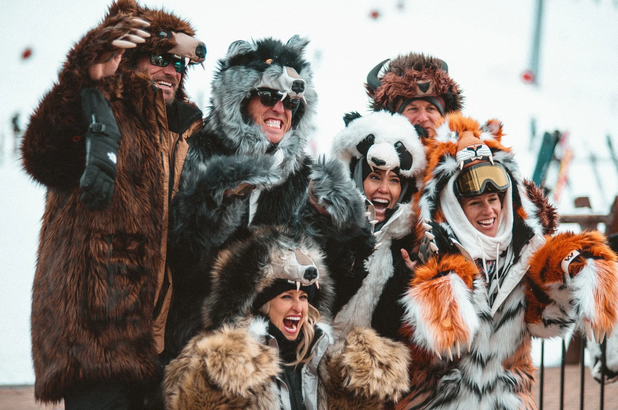 Carlo DiMeo, founder of Wildcoat, wearing one of his signature animal coats