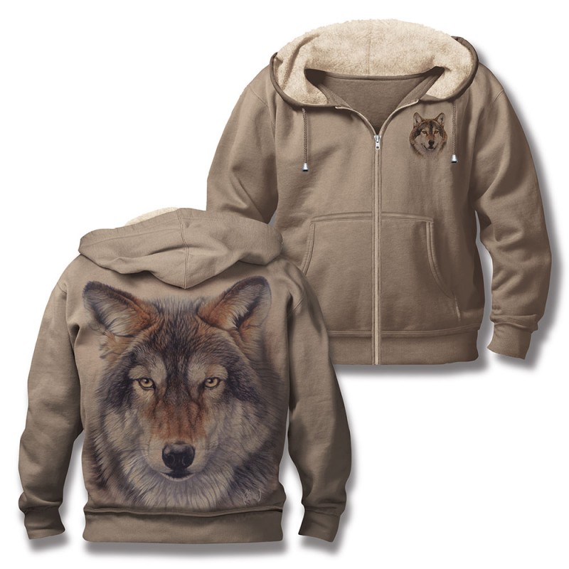 Wolf Fur Hoodie Jacket